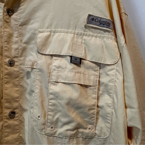 Men’s Columbia PFG Bahama™ II Long Sleeve Shirt - XL, Yellow - Picture 2 of 3
